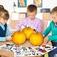 thumbnail image 3 of ArtCreativity Halloween Pumpkin Sticker Kit – 12 Sheets, 26 Pumpkin Face Stickers for Kids – Fun Jack O Lantern Decorating Party Favors, 3 of 6