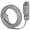 Gray, variant on 3 Ft White 360° Rotating Flat Plug Heavy Duty 14 Gauge Air Conditioner Extension Cord, Slim Low Profile Design with Wall Mount & Hanging Loop for Window & Portable AC Units and Appliances
