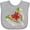 AC-Heather Grey, variant on Inktastic Watermelon Butterfly Boys or Girls Baby Bib