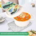 thumbnail image 3 of Yayeee Pot Holders Kitchen Heat Resistant with Pocket 7"x9.8" Cotton Oven Cooking Hot Pads, Art Field, 3 of 7