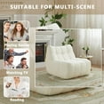 thumbnail image 6 of NBLDGT Comfy Lounge Chair with Wide Backrest, Single Seated Bean Bag Chair with High-Rebound Memory Foam, Upholstered Accent Chair for Living Room, Bedroom, Office, 6 of 9