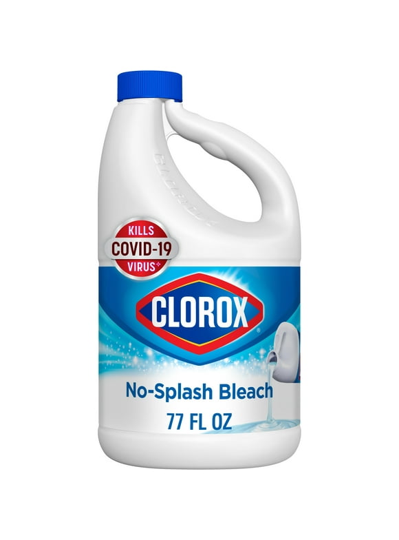Clorox Splash-Less Liquid Bleach Cleaner, Regular Scent, 77 fl oz