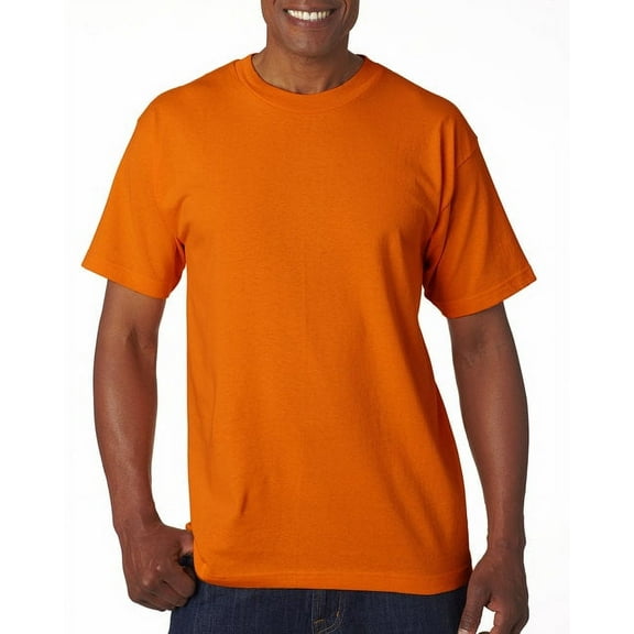 Adult 6.1 oz., 100% Cotton T-Shirt BRIGHT ORANGE M