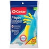 O-Cedar Playtex Medium Handsaver Rubber Gloves Reusable, 2 Pairs, Yellow Blue