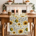 thumbnail image 2 of Table Runner - 48 Inch Long, Vintage Sunflower Kitchen Dining Table Runner Dresser Scarves, Summer Botanical Farmhouse Floral Farmhouse Decor for Coffee Tables Wedding Party Banquet, 2 of 8