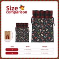 thumbnail image 3 of Rocae Forest Flora and Insects Print Christmas Drawstring Linen Gift Bag with Drawstrings Treat Bag Goody Present Bags for Christmas Party Favor, 3 of 8