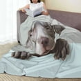 thumbnail image 6 of Fuzoiu Adorable Puppy Portrait Print Ultra-Soft Micro Fleece Blanket,All Seasons Flannel Throw, Lightweight Blanket for Bed, Sofa, Couch, Movie Night, Camping, and Travel-80"x60", 6 of 7