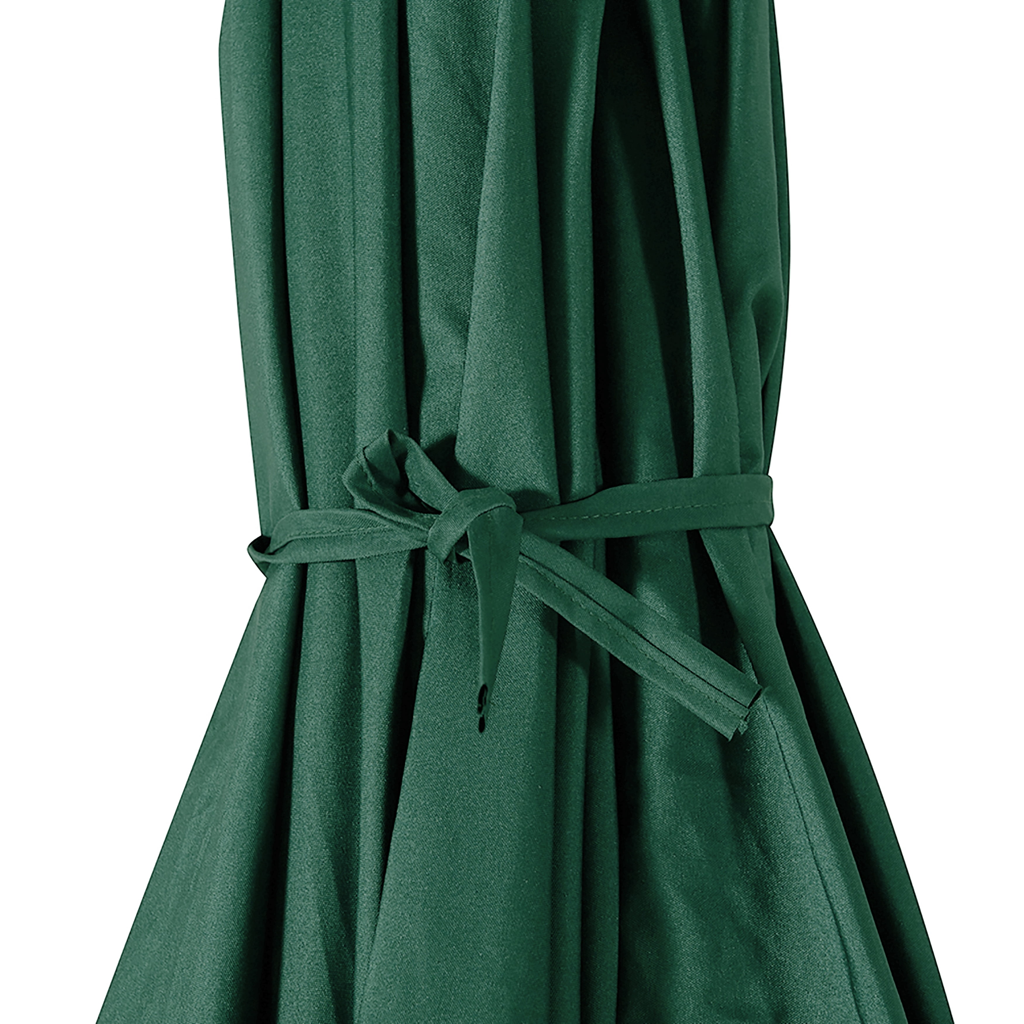 WestinTrends Paolo 9 Ft Patio Umbrella with Base Included, Market Table Umbrella with 20 Inch Fillable Bronze Round Base, Dark Green