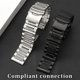 thumbnail image 2 of Correa de reloj para hombre Citizen Tissot IWC Seiko Omega, correa de reloj de acero macizo con hebilla de doble cierre de metal, correa de reloj de 18, 20, 22 y 24 mm, 2 of 5
