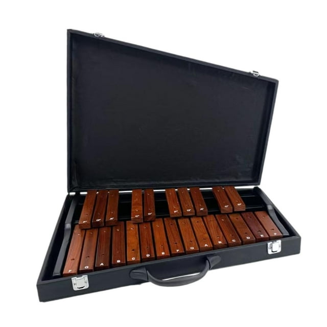 Xuanheng 25 Note Glockenspiel Hand Knock Piano Toy for Music Lessons Live Performance with case