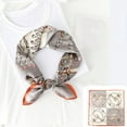 thumbnail image 2 of Silk Scarf for Women Small Square Neck Scarfs Elegant Fashion Headscarf Printed Neckerchief Gift Accessory, 2 of 4