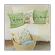 thumbnail image 5 of Fundas de almohada de primavera de 18 x 18, 4 decoraciones de primavera, funda de cojín decorativa de estilo rústico para sofá de casa, 5 of 6