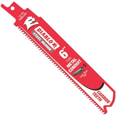 DIABLO DS0612CF 6" 12TPI Steel Demon Carbide Teeth Reciprocating Saw Blade