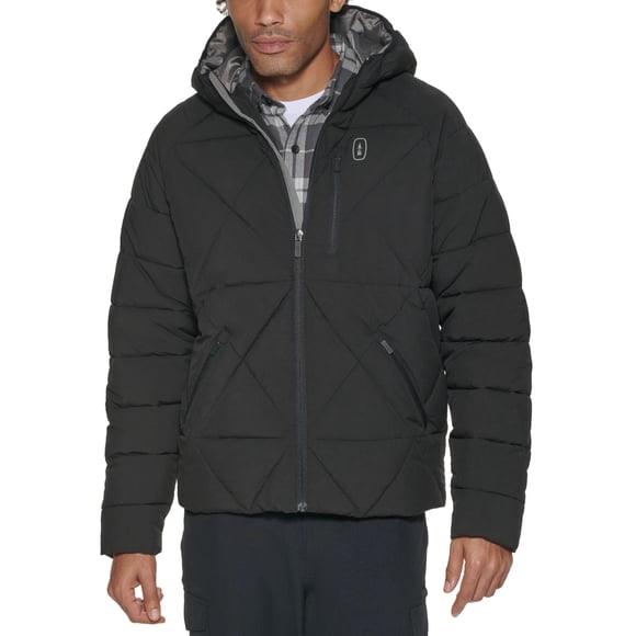 Bass Outdoor Men’s Glacier Hiking Jacket, Black, Large