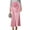 Pink, variant on Levmjia Womens Midi Skirt Elastic High Waist Flared Long Skirt Solid Color Soft Office Party Holiday Daily Wear Elegant