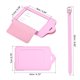 thumbnail image 2 of Equipaje Etiqueta PU Soportes 12x7cm Equipaje Etiqueta Identificador con Correas para Mochila Viaje Bolso Maleta Rosa Paquete de 3, 2 of 6