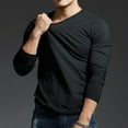 thumbnail image 3 of MYG Mens Long Sleeves Muscle V Neck Slim Blouse Activewear Tops Tee Undershirt, 3 of 9