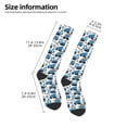 thumbnail image 5 of Fotbe Blue Excavator print Women's Men's Novelty Crew Socks Cotton Socks Knee High Socks for Walking,Running,Nurses,Pregnancy, 5 of 9