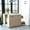 White, variant on Medium - width Rectangular Island for Kitchen | Work as Auxiliary Dining Table | Made of Particle Board | Three Interior Shelves for Keeping Items