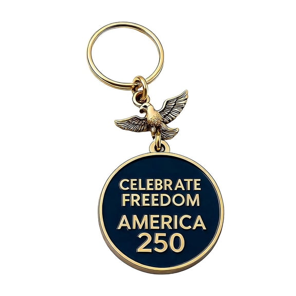 USA 250th Anniversary Commemorative Keychain 17762026, Patriotic American Eagle Key , Commemorative Gift for Women Men