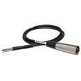 thumbnail image 1 of Hosa TTX-103M Balanced Interconnect, TT TRS to XLR3M, 3 ft, 1 of 4
