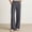 Dark Gray, variant on Women's High Waist Draped Straight Leg Wide Leg Pants, Solid Loose Relaxed Fit Trousers for Daily Casual Outfit Beige S