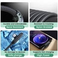 thumbnail image 4 of 100W Fast Charging USB-C Cable with Right-Angle Connector - 90° Elbow, 80W+ Power Delivery, 3A High Current, 6ft Length, Compatible with for  16/15/14/13/12/11 Pro Max, for ,, 4 of 12