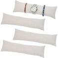 thumbnail image 1 of 4 almohadas largas para relojes de 11 x 3 pulgadas, de terciopelo, para exhibir relojes, color beige, para guardar pulseras y joyas., 1 of 6