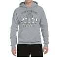 thumbnail image 2 of Wild Bobby, Life Is Better At The Lake, Unisex Graphic Hoodie Sweatshirt, Heather Grey, Small, 2 of 4