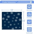 thumbnail image 5 of SKYSONIC Blue Snowflake Cotton Washcloths Set of 6, Highly Absorbent Soft Fingertip Towel for Bathroom, Gym, Hotel and Spa, 12 x 12 Inch, 5 of 7