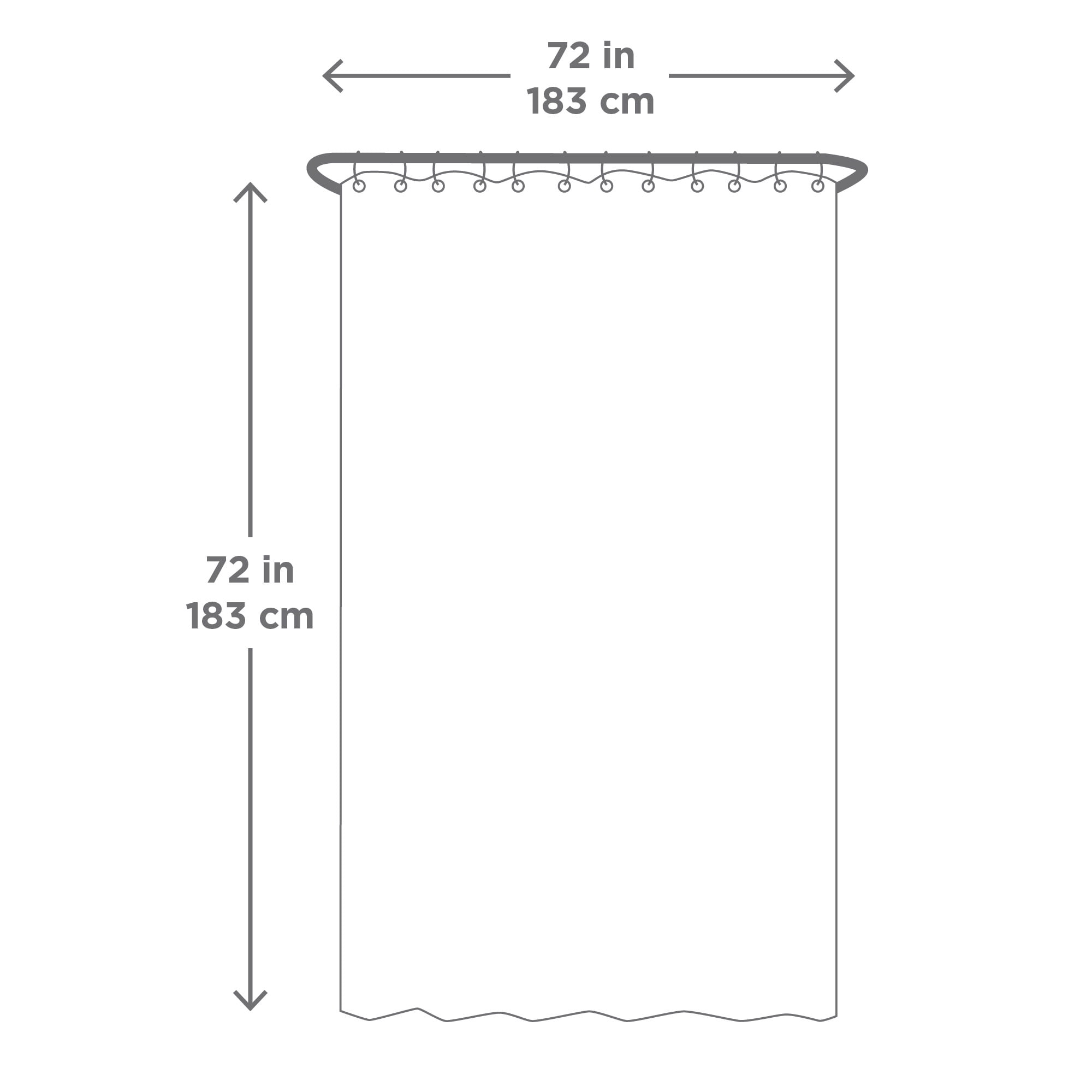 Mainstays Waterproof Heavyweight PEVA Shower Curtain Liner, 72" x 72", Beige