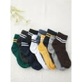 thumbnail image 2 of CoCozhu Women's 10 Pairs Vintage Striped Ankle Socks Athletic Sport Casual Crew Socks, 2 of 4