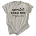 thumbnail image 1 of Educated Nurse Life Shirt, Unisex Women's Men's Shirt, Nurse Shirt, RN Shirt, Nursing Shirt, Light Silk Gray, Small, 1 of 6