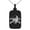 Black, variant on Stainless Steel Iconic Pirate Crossbones Skull Engraved Small Rectangle Dog Tag Charm Pendant Necklace