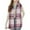 Purple, variant on Girls Long Plaid Vest Casual Loose Button Sleeveless Jacket Kids Fashion Fall Winter Outwear with Pockets 4-15 Years