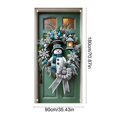 thumbnail image 3 of 2026 Christmas Home Party Decoration 1PCS Christmas Door Cover Door Curtain Christmas Day Door And Wall Decoration Desktop Decoration Festival Party Decoration 35x71inches, 3 of 6