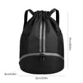 thumbnail image 3 of IFNWSV Sports Drawstring Backpack - Water Resistants String Bag with Side Mesh Pockets Shoe Compartment Gym Backpack for Women Men, 3 of 6