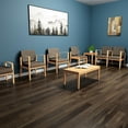 thumbnail image 5 of Amherst Wood Reception 4 Seat Tandem Seating / Walnut Wood / Brown / Brown, 5 of 5