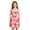 Hot Pink, variant on Gunia Teen Girl Dresses Sleeveless Hawaiian Floral Print Strappy Slim Fit Short Dress With Flowy Design Sundress Pink Dress For Girls 12-16 Years