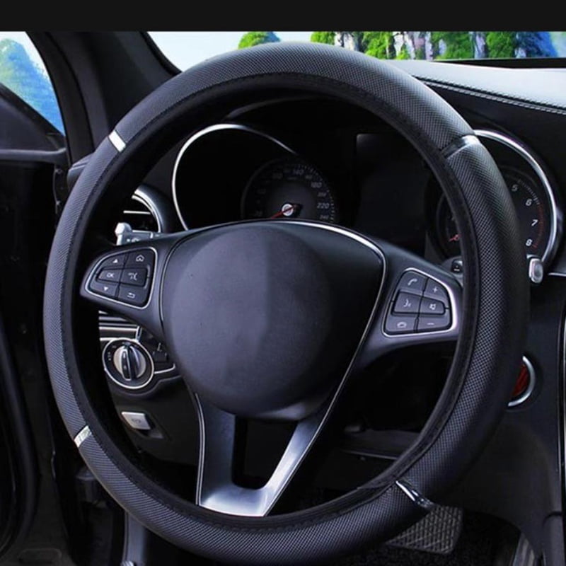 KAFEEK Steering Wheel Cover Microfiber Leather Viscose Brea Universal 15 inch 