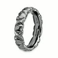 thumbnail image 3 of 925 Sterling Silver Black Heart Stackable Ring Love Fancy/, 3 of 8