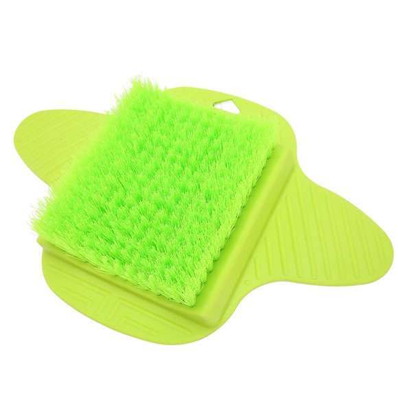 Brosse de Nettoyage des Pieds, Brosse de Douche Confortable au Toucher Facile à Placer Type Trou de Suspension TPR Scientifique pour Maison Vert
