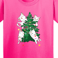 thumbnail image 4 of Inktastic Kawaii Cats Christmas Tree Youth T-Shirt, 4 of 5