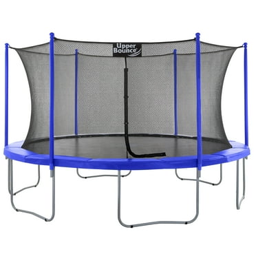 Machrus Upper Bounce 15 FT Round Trampoline Set with Safety Enclosure System – Backyard Trampoline - Outdoor Trampoline for Kids - Adults