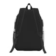 thumbnail image 4 of 17in Backpack With Pocket Adjustable Shoulder Strap Large Capacity Zipper Opening And Closing Double Pull Head Zipper For Work Travel Sports Ghostwhite Stripe_1, 4 of 8
