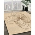 thumbnail image 3 of Ahgly Company Tapis de Zone Beige pour Intérieur, Lavable à la Machine, Rond, Style Transitionnel, Mocassin, 6 Pieds Rond, 3 of 7