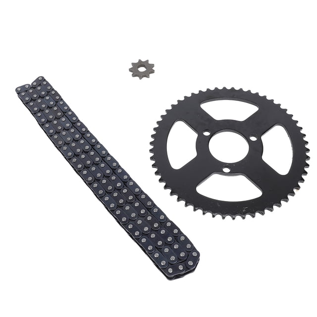 Sprocket Chain Kit, Smoother Handling Sprocket and Chain Kit T8F Steel Replacement 9T 10MM Front 54T 35MM Rear for Motorcycles