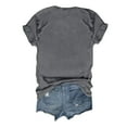 thumbnail image 3 of MIXUE Boho Tops For Women Summer Solid Color V Neck Short Sleeve Pullover Shirts For Women T-shirts Activewear,Gray,XXXXL, 3 of 4