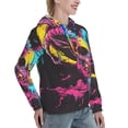 thumbnail image 6 of Xecao Neon Gothic Skull Moon Pattern Hoodies for Women Sweatshirts Long Sleeve Sweatshirts Pullover Outfits with Pocket-Medium, 6 of 7