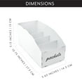 thumbnail image 6 of AuldHome Design Farmhouse Food Packet Organizers (2-Pack, White); Pantry Organization Divided Compartment Bins for Food Mixes and Spice Packets, 6 of 10